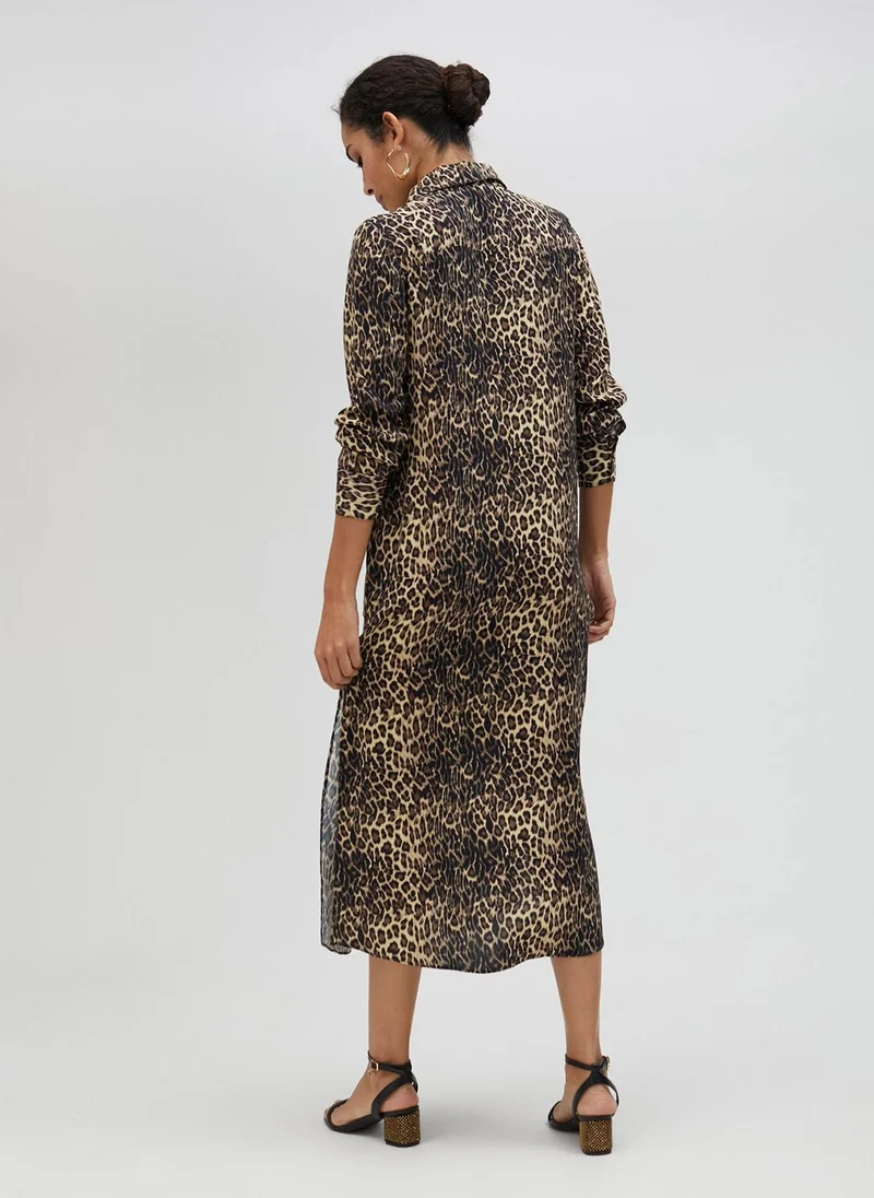 Lola Casademunt Animal print shirt dress