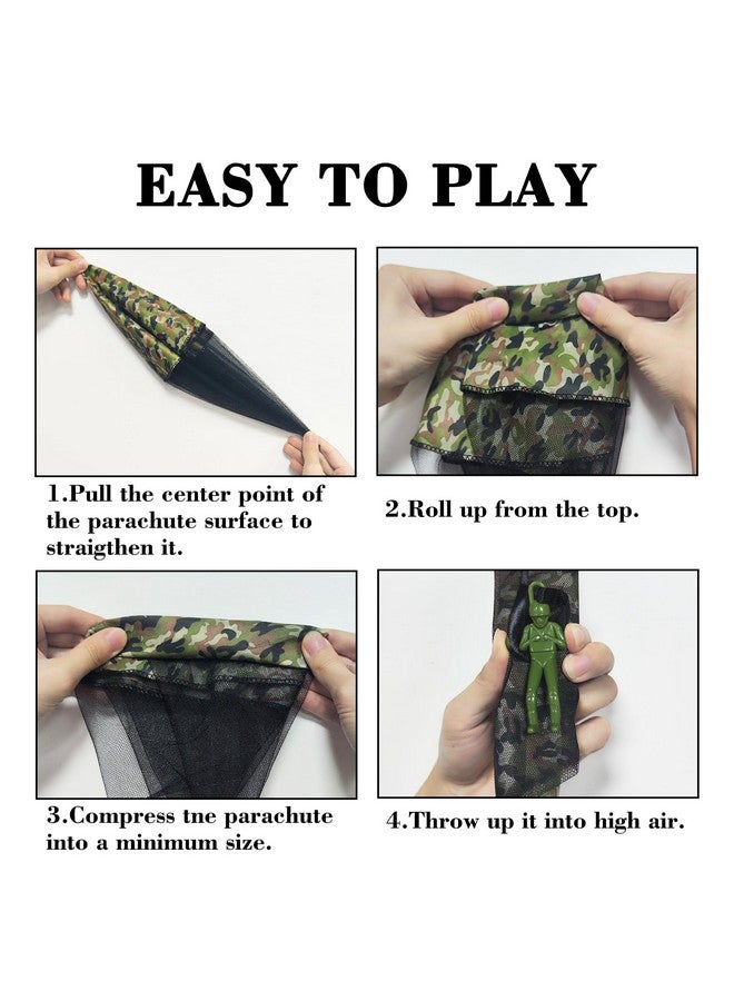PGXT Parachute Toy for Kids, Army Outdoor Toys Flying Parachute Men, Inside & Outside Toys for or 3 4 5 6 7 8 9 10 11 12 Year Old, Easter Basket Stuffers for Kids, Unique Boys Party Favors - Image 3