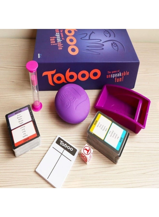 SNAPTRON Quesera Taboo Party Game – Hilarious Guessing Game for Adults & Teens | Classic Word Game for 4+ Players | Game Night Favorite with 260 Cards, Buzzer, Timer & Scorepad | Ages 13+ - Image 5