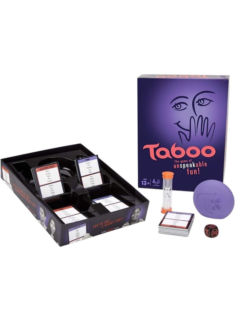 SNAPTRON Quesera Taboo Party Game – Hilarious Guessing Game for Adults & Teens | Classic Word Game for 4+ Players | Game Night Favorite with 260 Cards, Buzzer, Timer & Scorepad | Ages 13+ - Image 4
