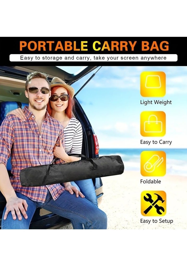 Flash Hawk 100 inch 16:9 Outdoor and Indoor Portable Projector Screen with 2M High Tripod Stands  - Image 4