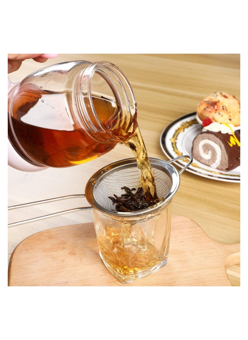 Generic Fine Mesh Tea Strainer Cocktails Strainer Stainless Steel Colander with sturdy handle  - Image 3
