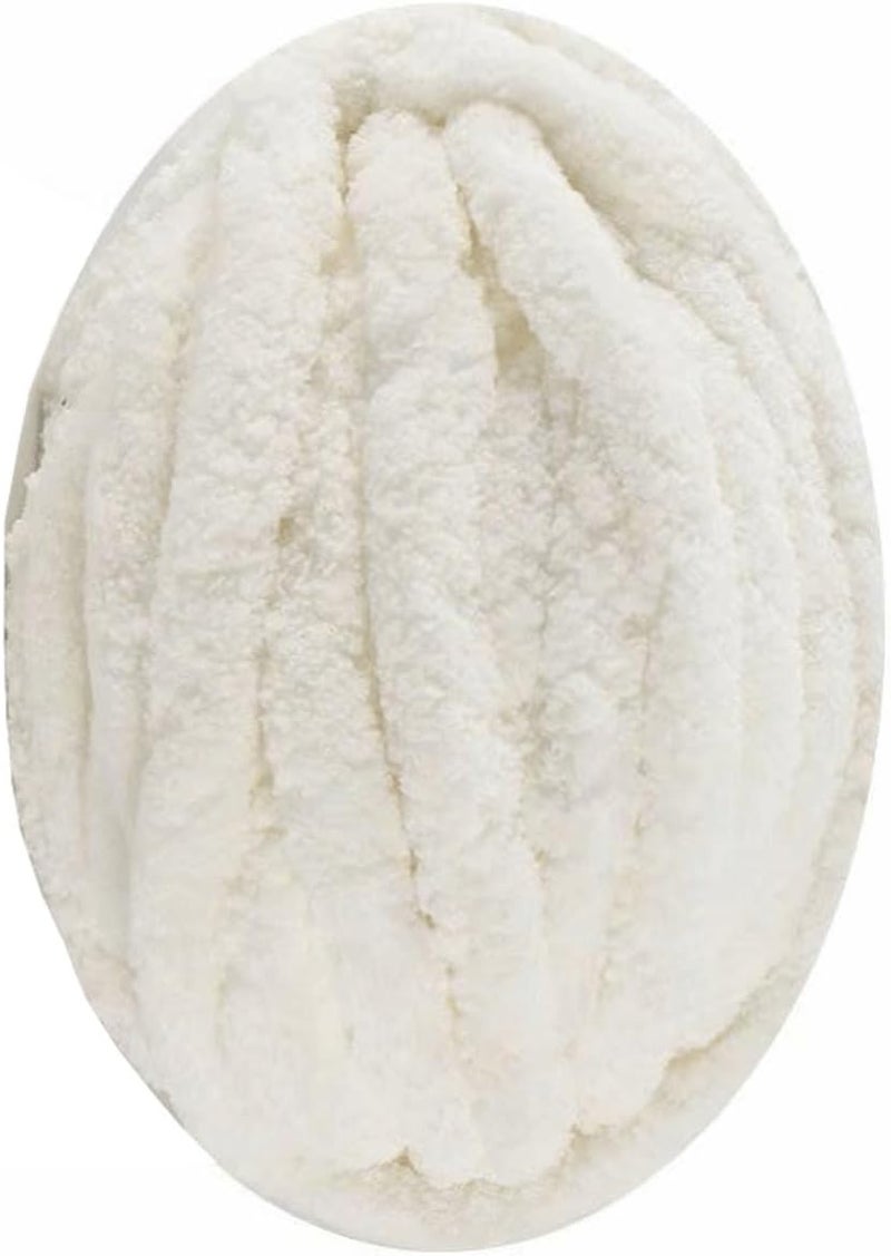 Chunky Yarn,Coarse Bulky Wool,Knitting Extra Thick Chenille Blanket Soft Fluffy Weaving Iceland for Arm Big for Pet Bed - Image 1