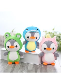 Generic Spot Cute Plush Dress Penguin Baby Doll Activity Gift Plush Doll Bag Key Pendant-Color:Green-Height:13cm  - Image 5