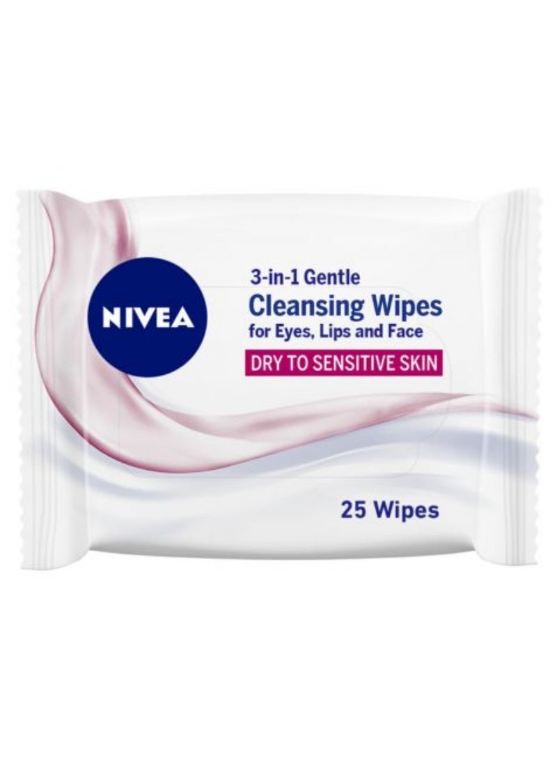 Nivea مناديل تنظيف نيفيا للوجه 3 في 1 لطيفة 1X25S