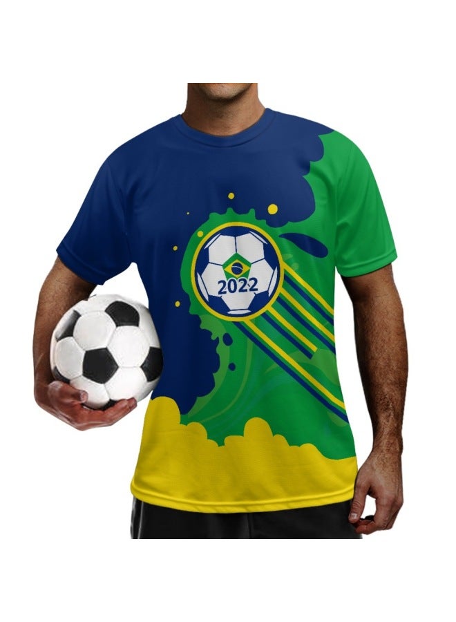 Ysfa2994-4 Brazil Bz6-1 Short Sleeve Football Jersey - Image 1