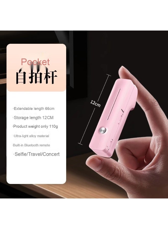 New Bluetooth Portable Mini Selfie Stick, 360° Rotating Camera for Vlogging and Live Streaming
