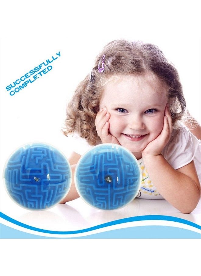 Hellofuture - Mini 3D Magic Maze Puzzle Ball Cube Game Globe Sphere Bulk Labyrinth Toys Brain Teaser Game Learning Education Puzzle Toys Gifts (Hard Difficulty) - Image 1