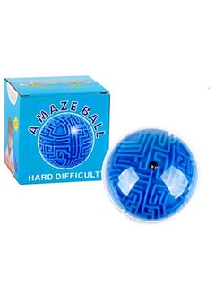 Mini 3D Magic Maze Puzzle Ball Cube Game Globe Sphere Bulk Labyrinth Toys Brain Teaser Game Learning Education Puzzle Toys Gifts (Hard Difficulty)