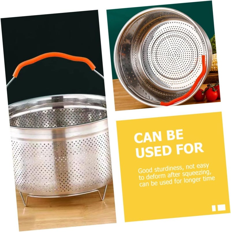 Kitchen Steamer Rack Stainless Steel Steaming Basket for Rice Cooker Food Steaming Holder Lightweight Design Easy to Clean Suitable for Home and Restaurant Use - Image 3