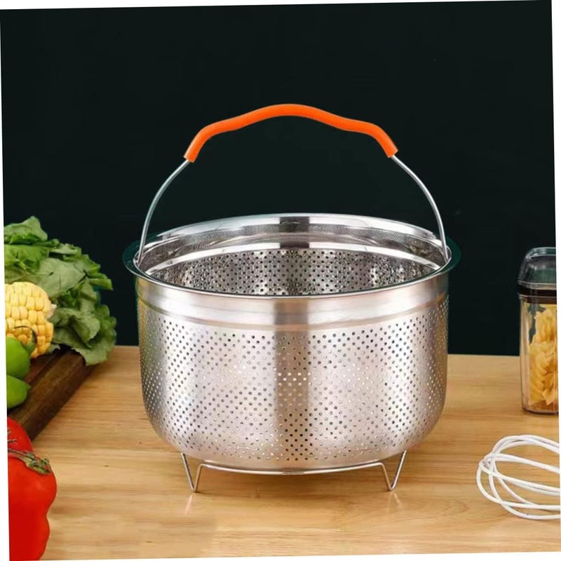 Kitchen Steamer Rack Stainless Steel Steaming Basket for Rice Cooker Food Steaming Holder Lightweight Design Easy to Clean Suitable for Home and Restaurant Use - Image 2