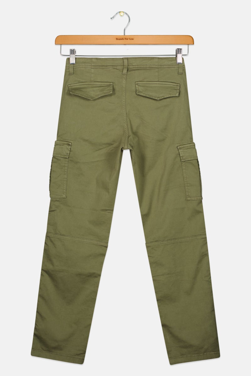 JACK & JONES سروال كارجو عادي للأطفال الأولاد، زيتوني غامق - Image 3