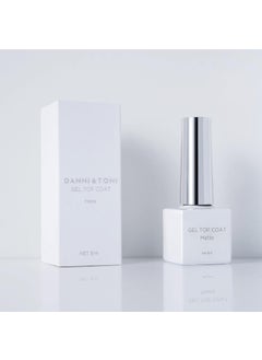 DANNI & TONI DANNI & TONI 8ml Matte Gel Top Coat for Nail Polish Gel Nail Strips Matte Finish Long Lasting (UV Light Required) 