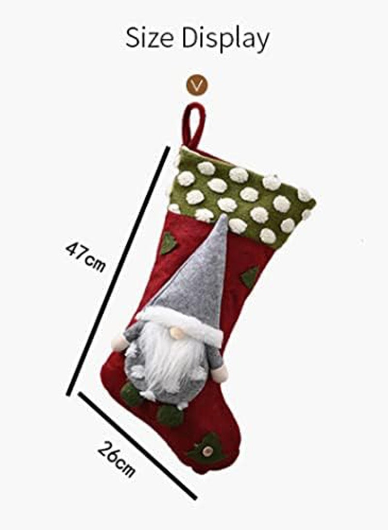 Brain Giggles Brain Giggles Hanging Large Socks Decoration Gift Ornament for Holiday Treat Bag  - Image 2