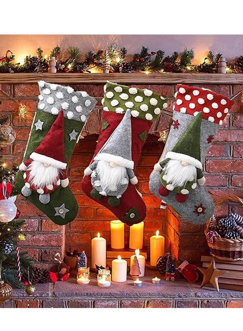 Brain Giggles Brain Giggles Hanging Large Socks Decoration Gift Ornament for Holiday Treat Bag  - Image 3