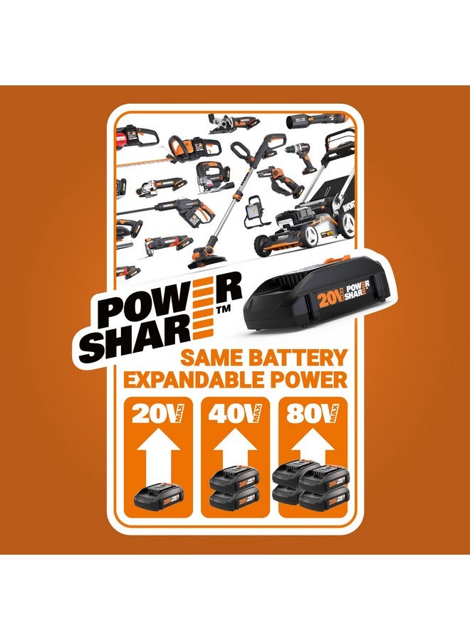 WORX WORX WX030L 20V Power Share Cordless Cube Vac Compact Vacuum, Black  - Image 5
