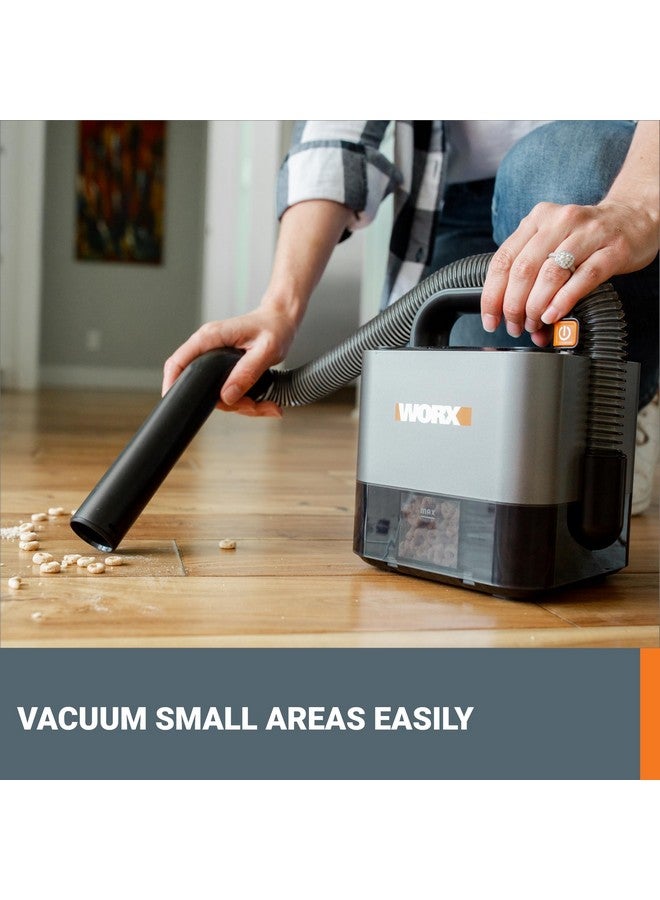 WORX WORX WX030L 20V Power Share Cordless Cube Vac Compact Vacuum, Black  - Image 3