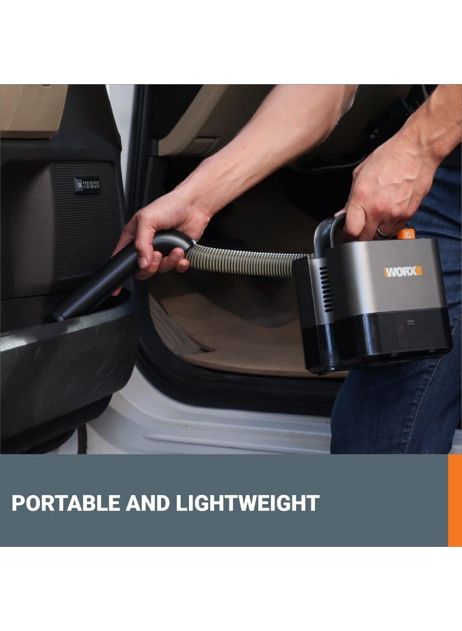 WORX WORX WX030L 20V Power Share Cordless Cube Vac Compact Vacuum, Black  - Image 2