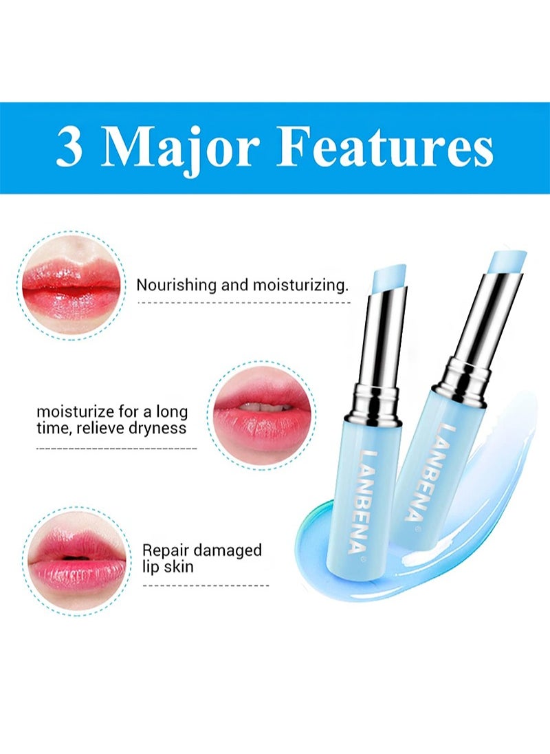 LANBENA - Hyaluronic Acid LIp Balm, nourish and moisturize for a long time, reduce fine lines, relieve dryness and long-lasting protection (1.8g) - Image 1