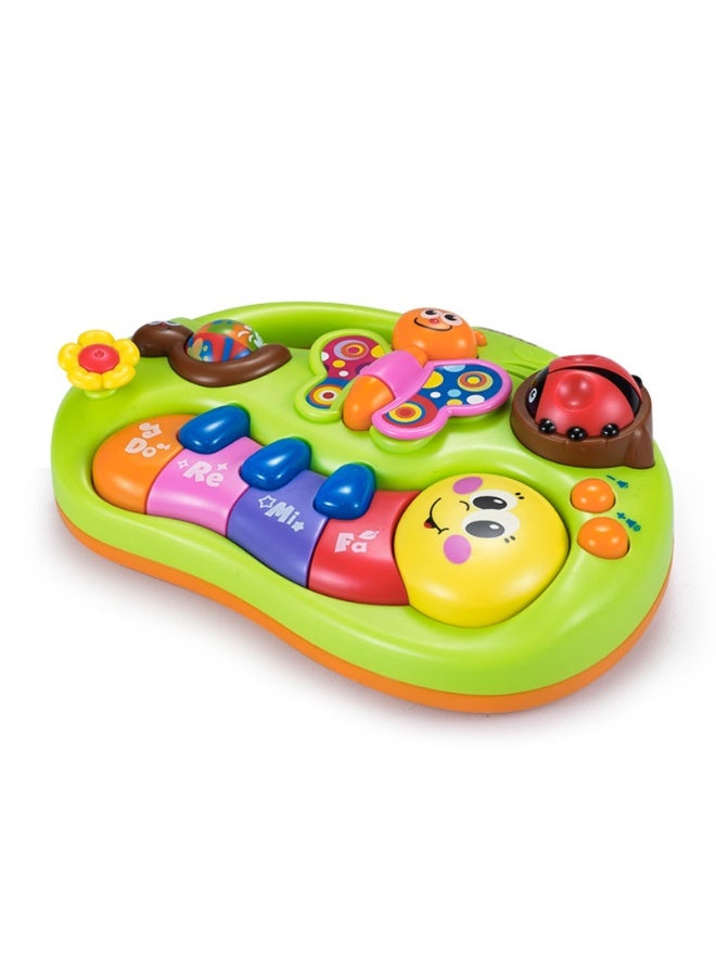 هولا Hola Smile Face Fun Keyboard - Interactive Baby Piano with 2 Modes (Learning & Music), Educational Toy with 1-2-3’s, Colors, Sounds, Musical Notes, and Sensory Stimulation for Toddlers 6M+ - Image 1