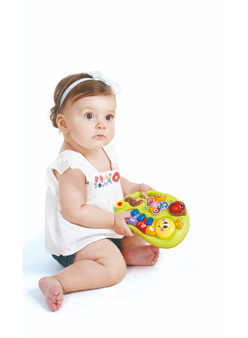 هولا Hola Smile Face Fun Keyboard - Interactive Baby Piano with 2 Modes (Learning & Music), Educational Toy with 1-2-3’s, Colors, Sounds, Musical Notes, and Sensory Stimulation for Toddlers 6M+ - Image 2