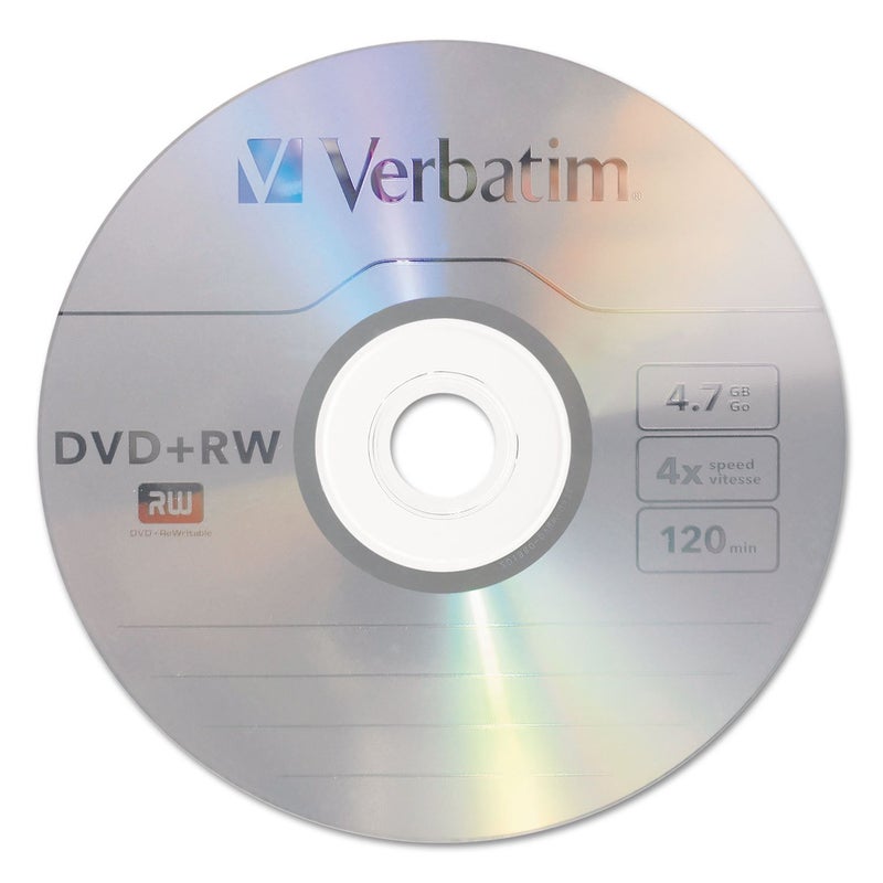 Verbatim DVD+RW Blank Discs 4.7GB 4X Recordable Discs - 30pk Spindle 94834,Silver - Image 4