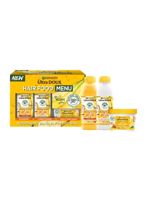 Ultra Doux Nourishing Banana Hair Food 3 Step Routine