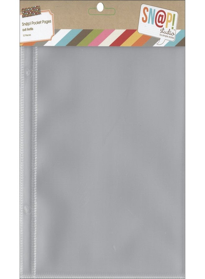 Sn@p! Pocket Pages for 6"X8" Binders 10/Pkg, (1) 6"X8" Pocket