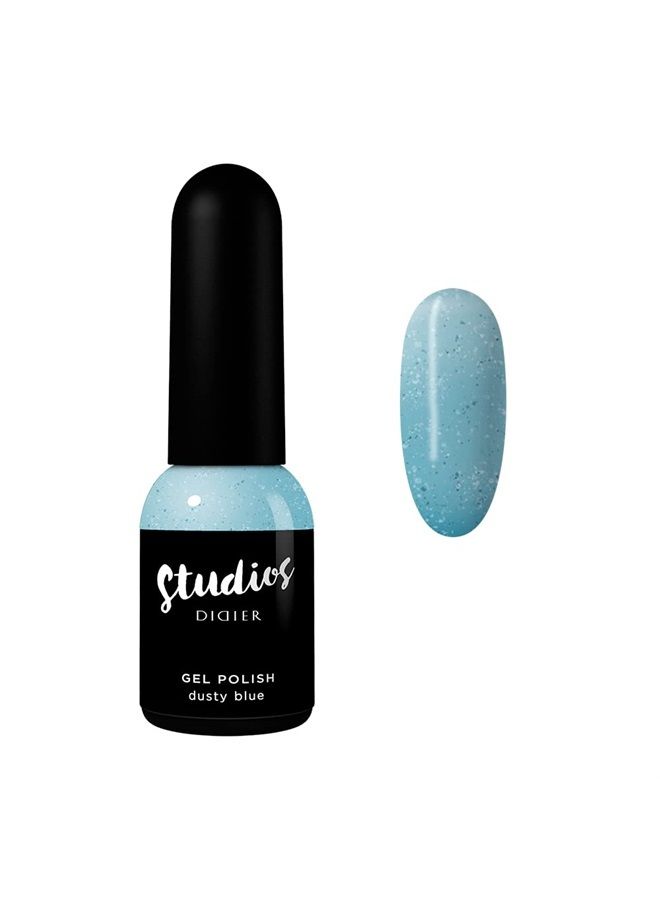 DIDIER LAB Studios Gel Polish Dusty Blue - Professional Manicure Pedicure Products - Rich Pigment for Complete Nail Coverage - Flawless Shine - Suitable for Beginners - For UV Lamp - Gift for Women - Image 1