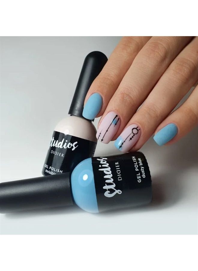 DIDIER LAB Studios Gel Polish Dusty Blue - Professional Manicure Pedicure Products - Rich Pigment for Complete Nail Coverage - Flawless Shine - Suitable for Beginners - For UV Lamp - Gift for Women - Image 5