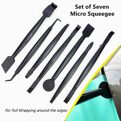 CARTINTS Car Install Tools for Vinyl Wrap, Vehicle Tinting Window Film Application Kit Includes Vinyl Wrap Magnets, 7 in1 Mini Squeegee, Felt Squeegee, Razor Blade Wrapping Cutter, 9mm Film Knife - Image 2