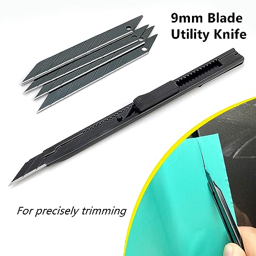 CARTINTS Car Install Tools for Vinyl Wrap, Vehicle Tinting Window Film Application Kit Includes Vinyl Wrap Magnets, 7 in1 Mini Squeegee, Felt Squeegee, Razor Blade Wrapping Cutter, 9mm Film Knife - Image 5