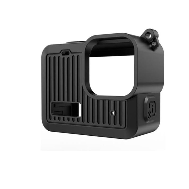Action Pro Silicone Protective Cover + Lens Cap Compatible with GoPro Hero 4K Tiny Action Camera (Black) - Image 2
