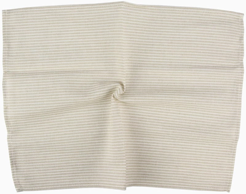 INFEI Narrow Striped Cotton Linen Blended Dinner Cloth Napkins  Set of 12 40 x 30 cm  for Events  Home Use Beige - Image 4