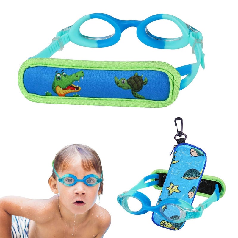 RUIGAO Kids Swimming Goggles,Toddler Goggles No Hair Pull, Swimming Goggles For Toddler/Kids/Youth - Image 1