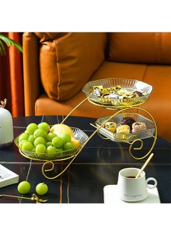 ZCM-HAPPY Multi-layer Fruit and Nut Tray, Suitable For Living Room Coffee Table and Office Snack Display Tray  - Image 5