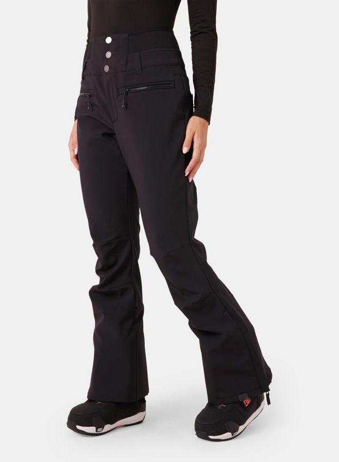 Roxy womens Rising High Ski Pant – 15k Waterproof Stretch Snow Pant, Skinny Fit, Pfas-free, Black, XL - Image 2