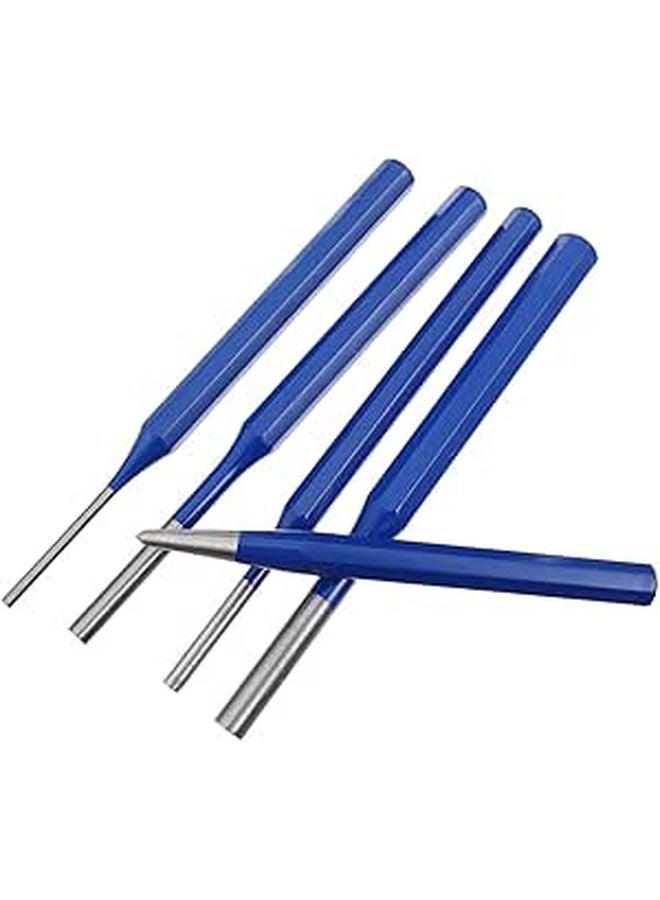 Vanadium Steel Pin Punch Set 5Pcs Heat Treated 3Mm 4Mm 5Mm 6Mm 8Mm Woodworking Tool