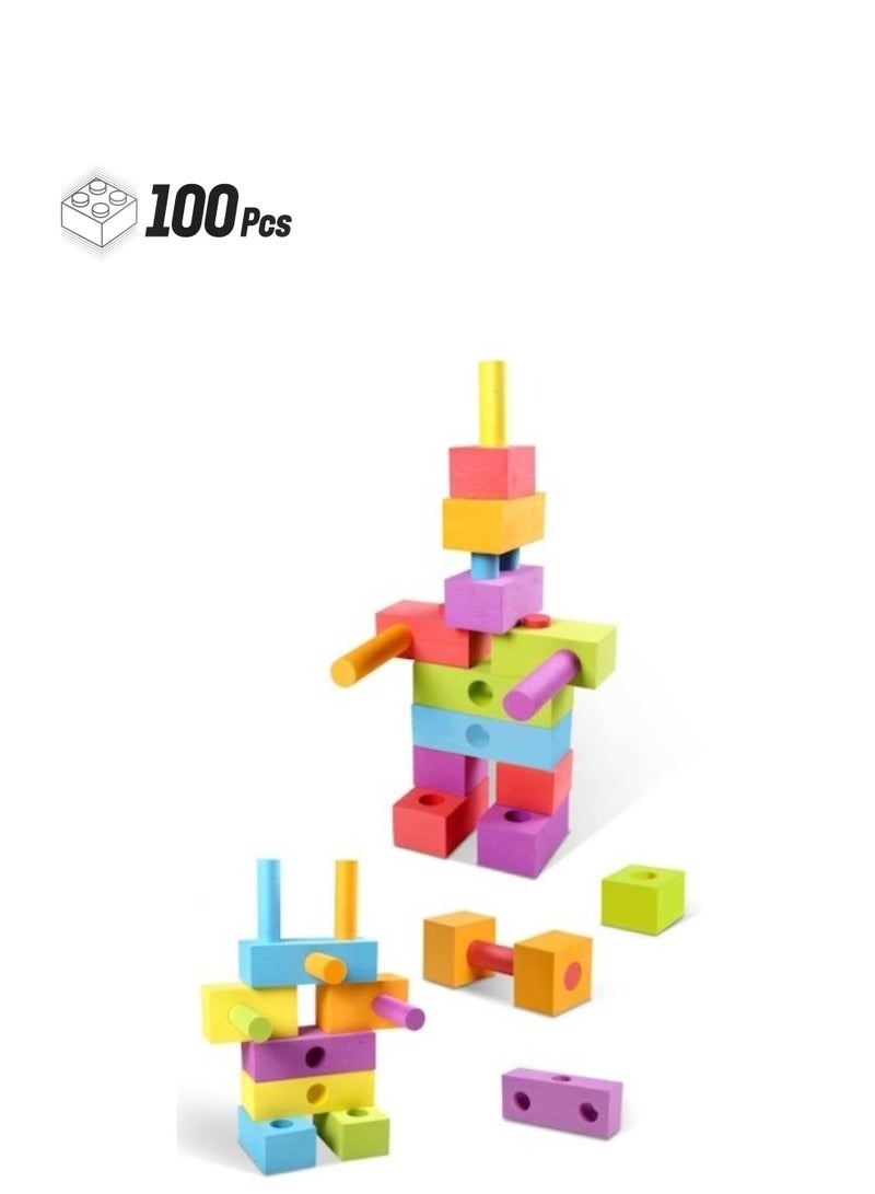 Foam Building Blocks - 100 Pcs - Image 1
