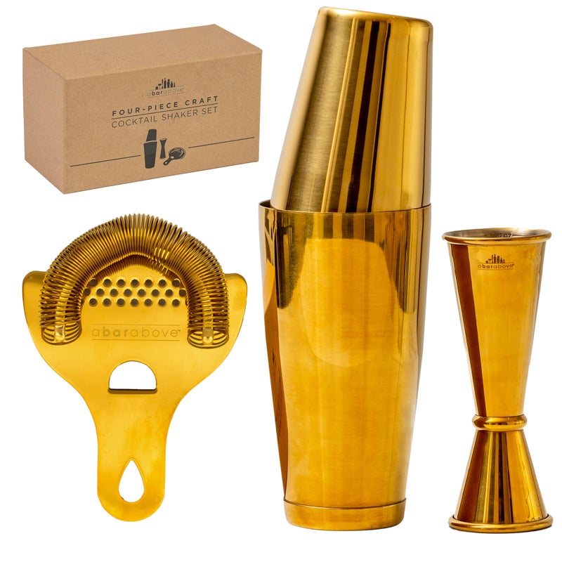 A Bar Above A Bar Above 22Piece Professional Bartender Gift Set  Premium Barware for Home Bar  Bartending Kit Includes Boston Shaker Jigger Mixing Glass  More  Valentines Day Gifts for Him  Her