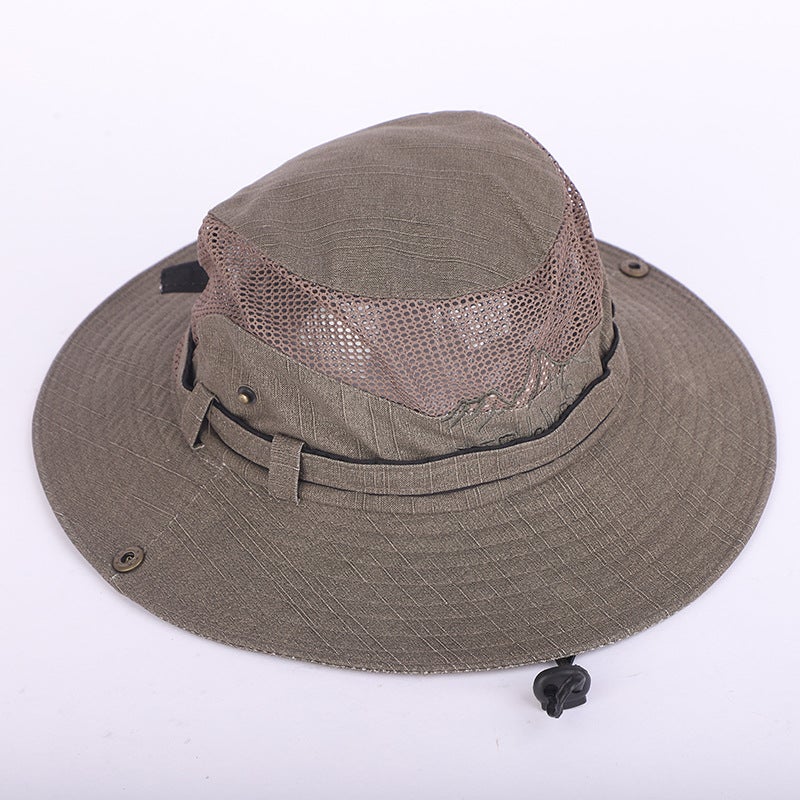 European Men's Bucket Hat Cotton Outdoor Fishing Hiking Camping - Image 5