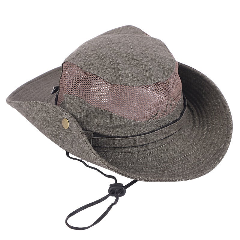 European Men's Bucket Hat Cotton Outdoor Fishing Hiking Camping - Image 1