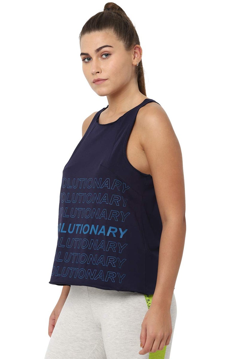 Allen Solly Women's Regular Blouse (AHCTCRGPF84838_Navy L) - Image 2