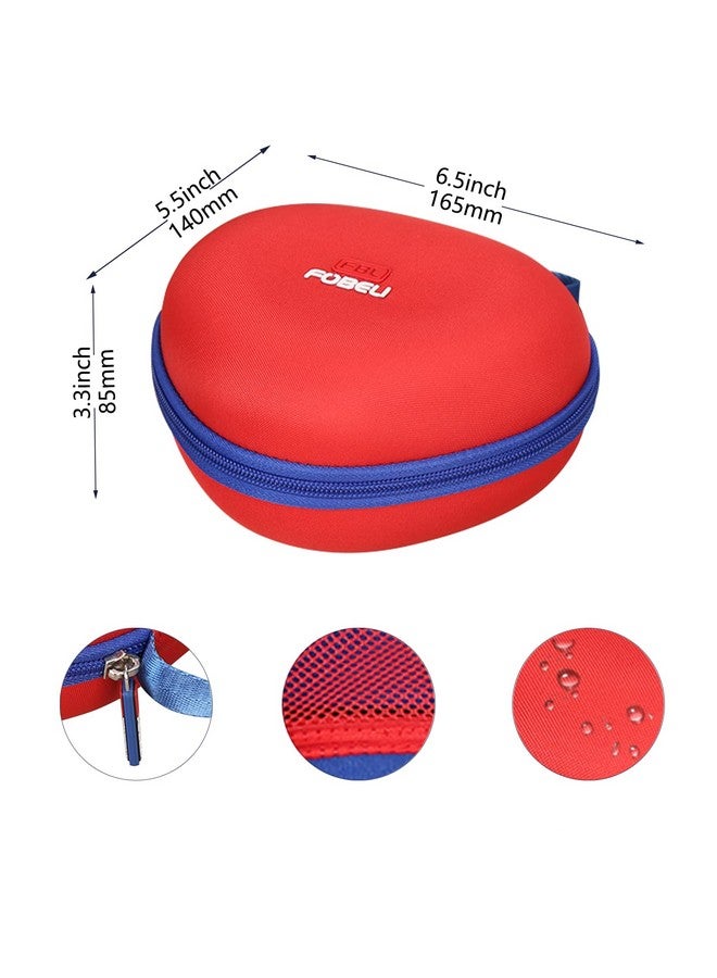 FBLFOBELI Hard Case for JLab Studio/for Beats Studio Pro/for Beats Solo3 Wireless On-Ear Headphones, Also fits for eKids Spiderman Kids Headphones, Protective Shockproof Storage Holder (Red+Blue) - Image 4