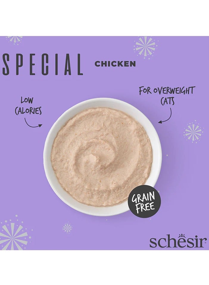 شيسر مجموعة من 24 قطعة طعام موس خاص للقطط رطب بالدجاج - 70 جرام - Image 3