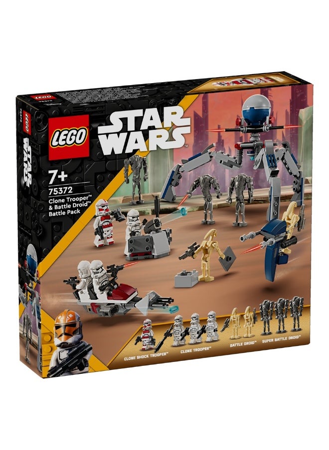 LEGO LEGO - Star Wars Clone Trooper & Battle Droid Battle Pack 215 Pieces - 75372  - Image 1