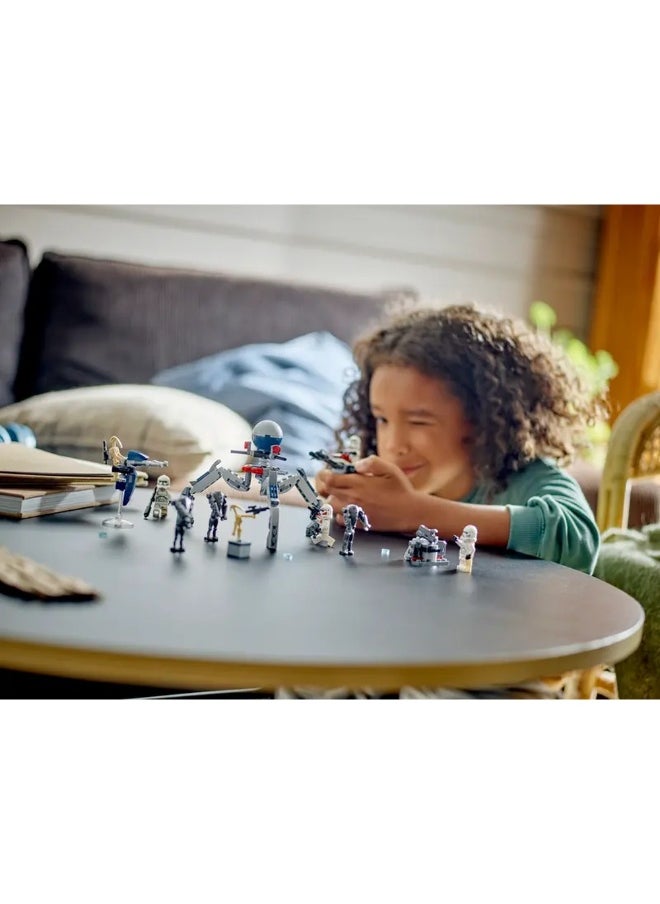 LEGO LEGO - Star Wars Clone Trooper & Battle Droid Battle Pack 215 Pieces - 75372  - Image 4