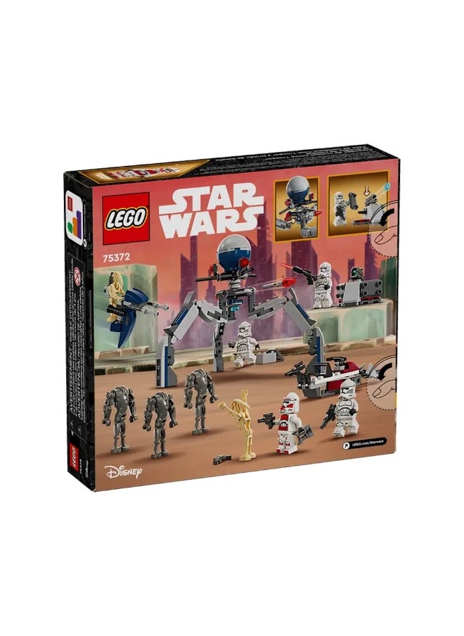 LEGO LEGO - Star Wars Clone Trooper & Battle Droid Battle Pack 215 Pieces - 75372  - Image 5