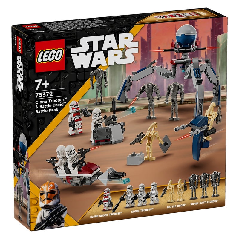 LEGO - Star Wars Clone Trooper & Battle Droid Battle Pack 215 Pieces - 75372 - Image 1