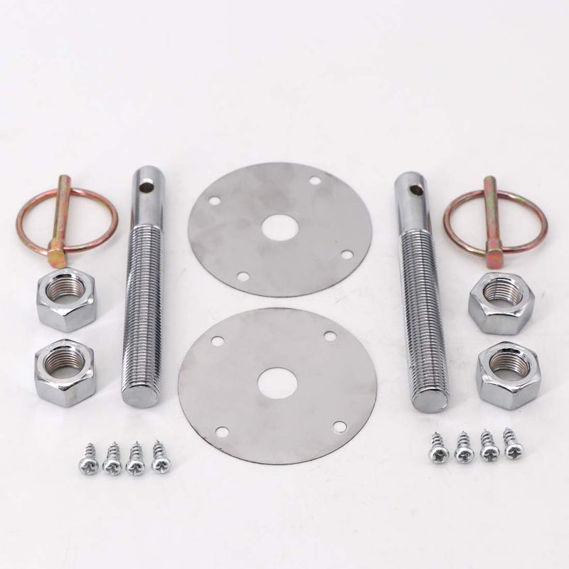 kipa Stainless Hood Pin Set Chrome Hardware for Chevy Ford Mopar Drag Racing Race Durable # 4056 - Image 3